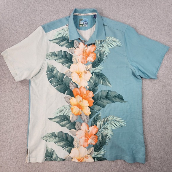 Tommy Bahama 30th Anniversary Shirt Mens XL Multicolor Sun And Shade Grove Silk